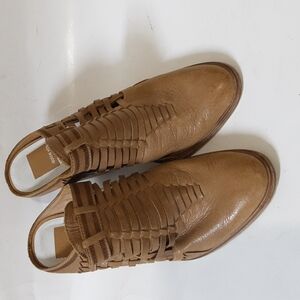 Dolce  Vita women leather slip on 7.5M Muke Botie Brown Y2k Festival Rodeo